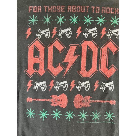 mens ACDC shirt black For Those About to Rock missing tag medium excellent cond - Picture 8 of 10